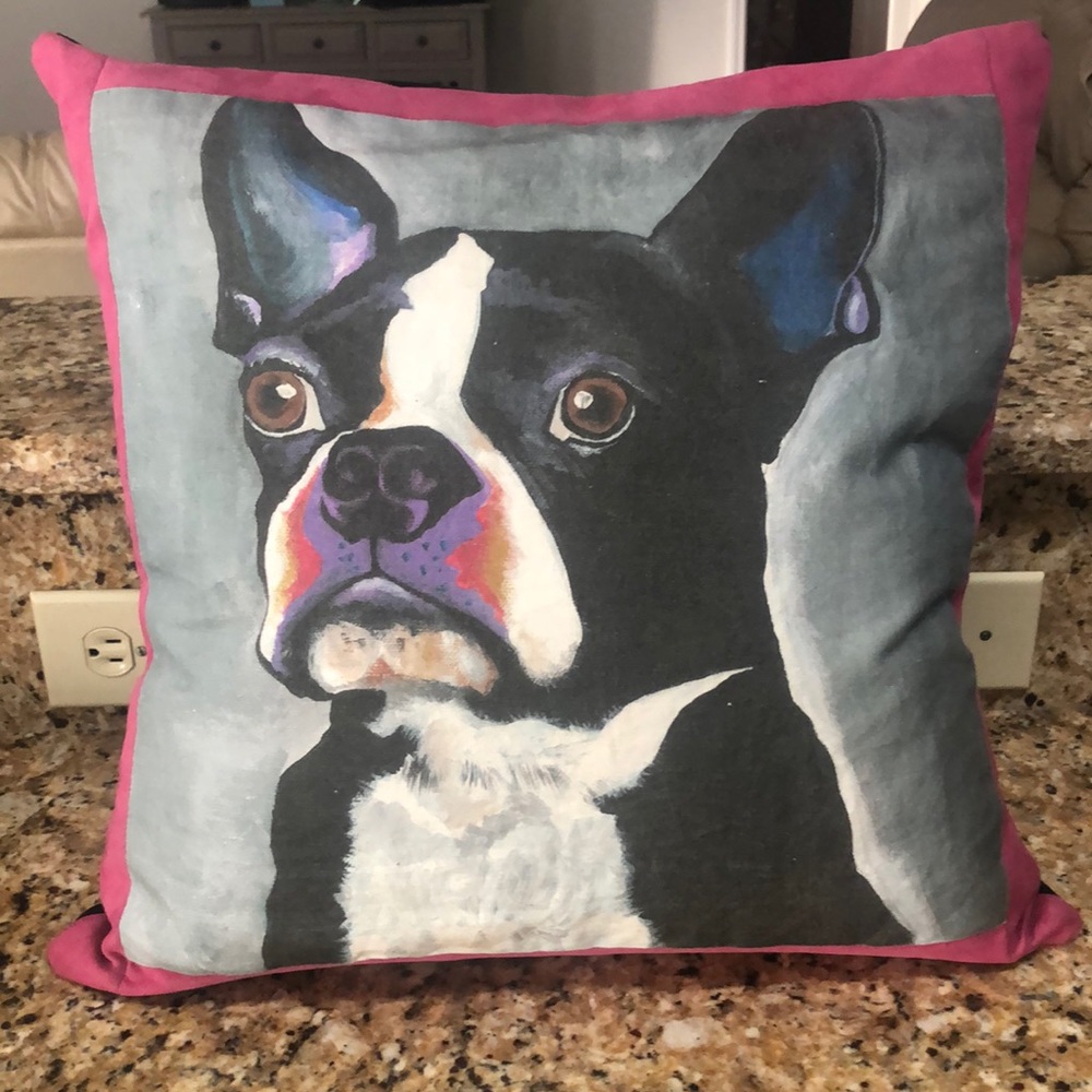 Boston Terrier Accent Pillow